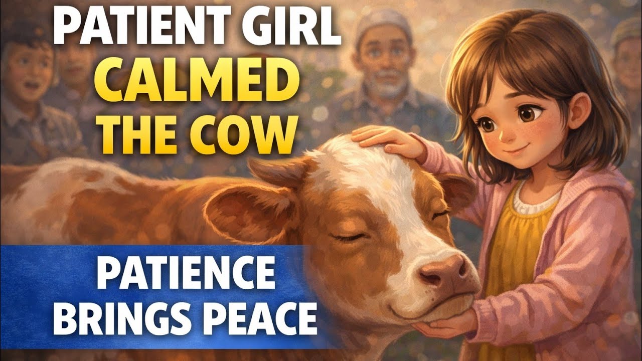 The Girl and the Calm Cow || Patience brings peace