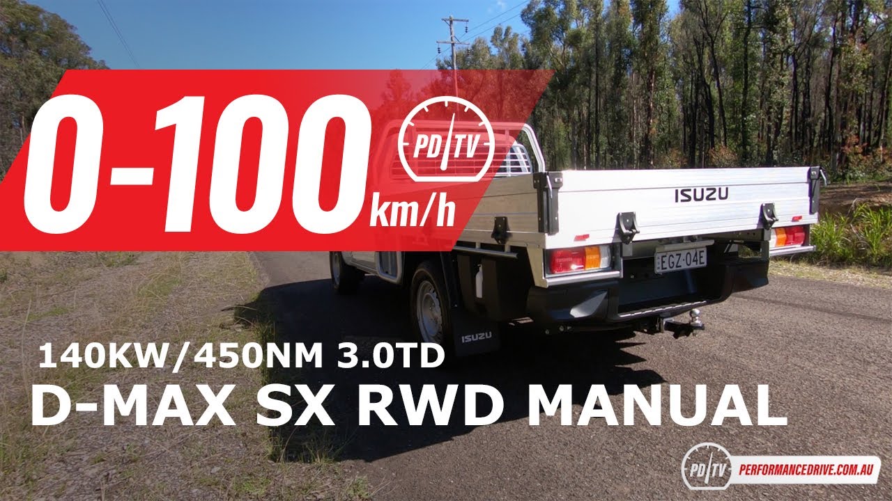2021 Isuzu D-Max SX (manual) 0-100km/h & engine sound