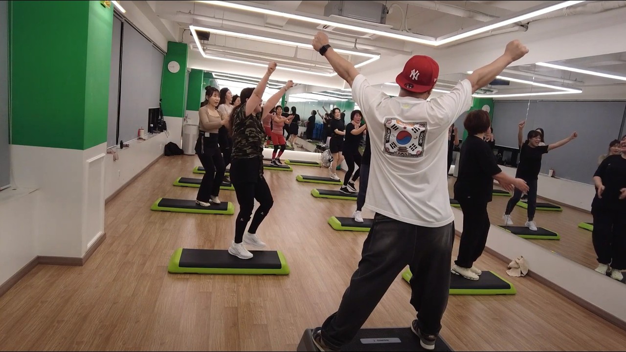 STEP6. 즐겁게 운동하자! 설 명절 전신 다이어트를 위한 스텝박스 스텝에어로빅 초급 라이브 수업 IN 수원 짐프릭
