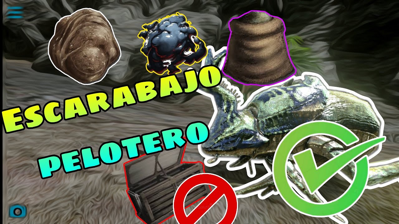 escarabajo pelotero ¡el mejor compañero! obtención de aceite   levanta tus cultivos ark mobile
