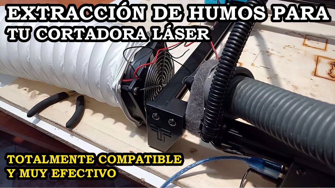 Sistema Extractor Humos Cortadora Láser. Compatible Con Cualquier Modelo. 349