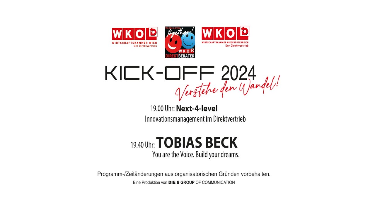 Tobias Beck beim Direktvertrieb Kick-Off 2024
