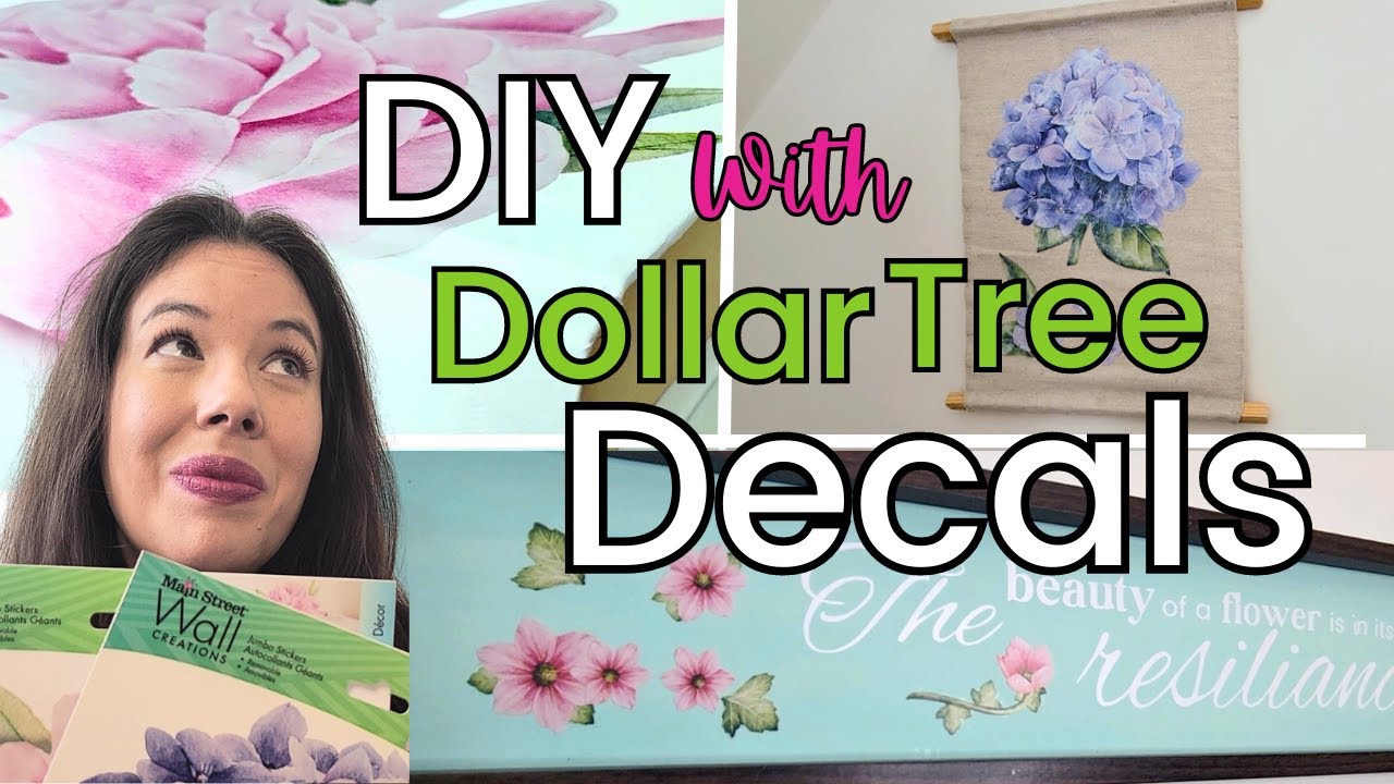 Dollar Tree Wall Decals DIYs/ Turn These into Stunning DIY Home Decor!