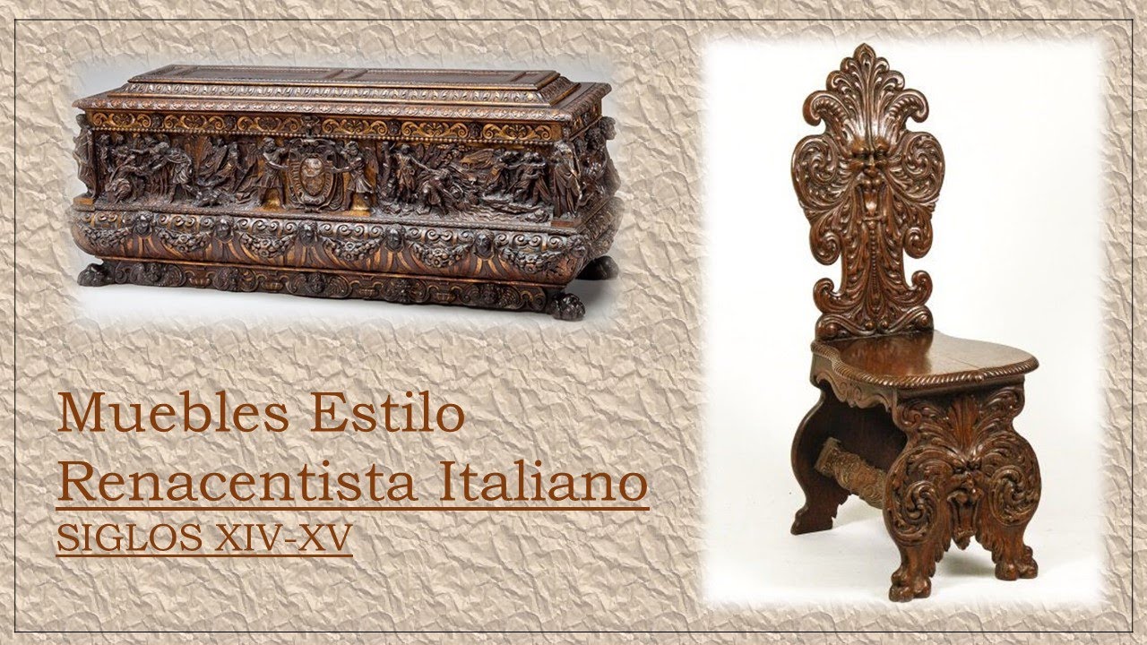 ESTILO RENACENTISTA ITALIANO--Mobiliario y Decoración.