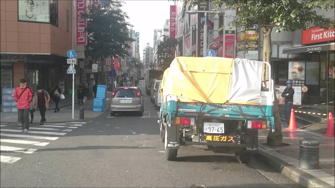 【車載】横浜高島屋荷捌所まで
