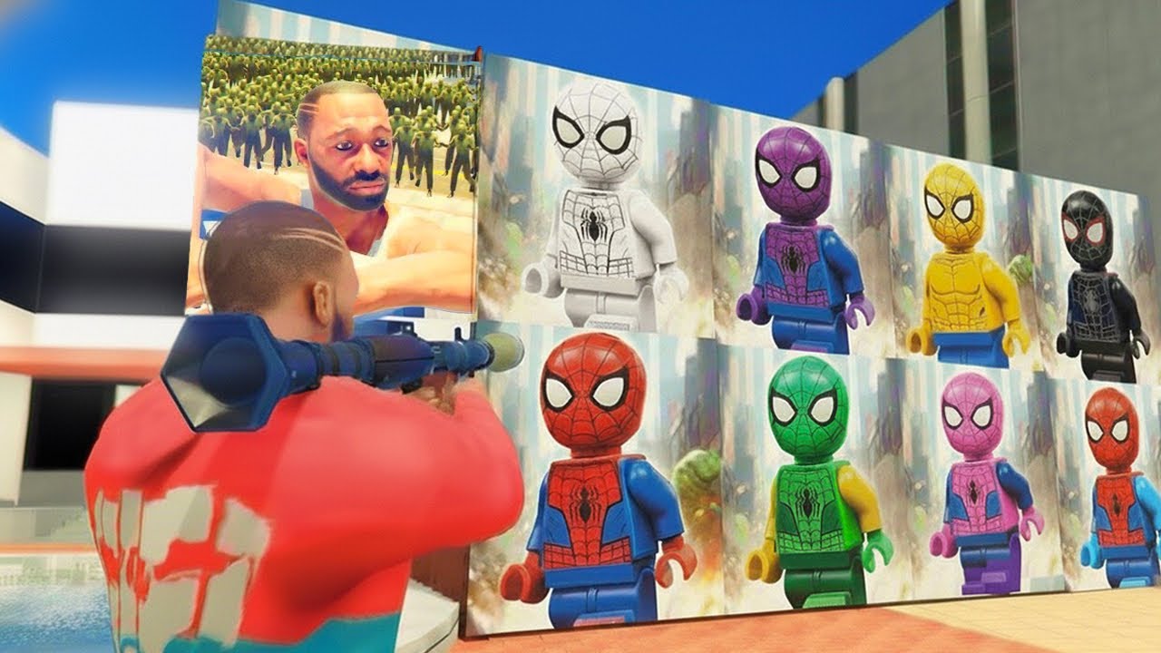 Franklin Open All LEGO SPIDERMAN (Mystery Container) in Indian bike driving 3d