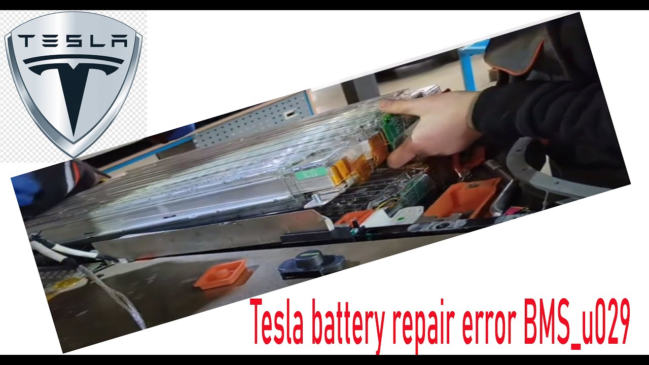 Tesla battery repair error BMS_u029. We will disassemble the battery. Tesla battery problem