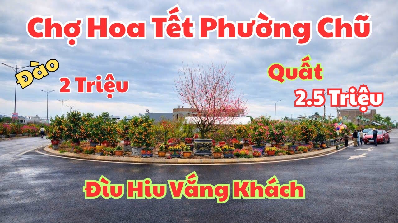 Lượn Một Vòng Chợ Hoa Tết Ngày Mưa Rét Đìu Hiu Vắng Vẻ.