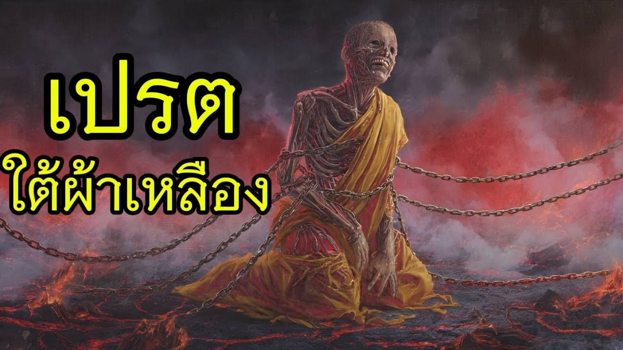 นิทานเรื่อง ⭐️เปรตใต้ผ้าเหลือง⭐️#นิทานธรรมะ#กฎแห่งกรรม#ฟังก่อนนอน#เปรต