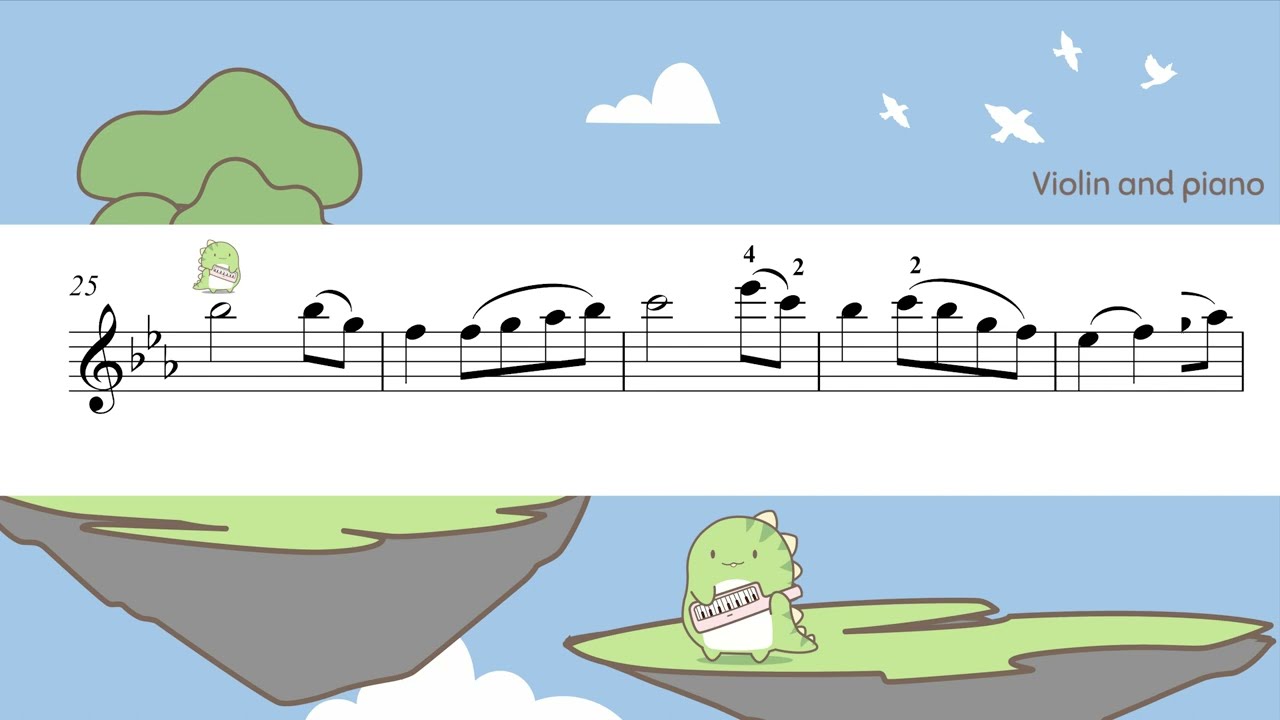 The Crystal Spring (Trinity 2020-2023 violin grade 4) with piano accompaniment