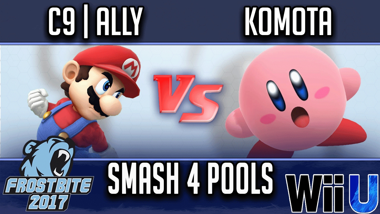 Frostbite 2017 SMASH 4 POOLS - C9 | Ally (Mario) vs Komota (Kirby)