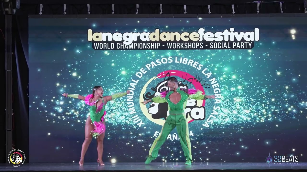 3º PUESTO NICOLÒ CERVINO E BEATRICE PAGLIARIN FINAL PAREJAS SALSA Mundial Pasos Libres LA NEGRA 2024