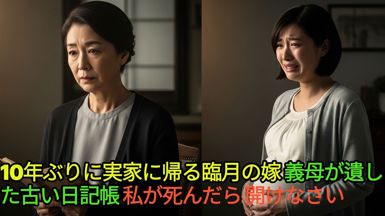 10年ぶりに実家に帰る臨月の嫁、義母が遺した古い日記帳「私が死んだら開けなさい」