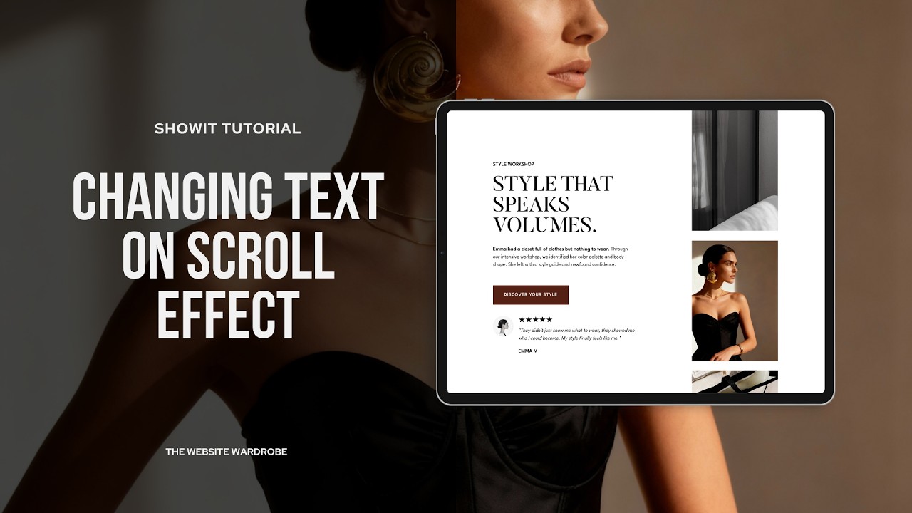 FREE SHOWIT TUTORIAL | How to Create a Text Change on Scroll Effect