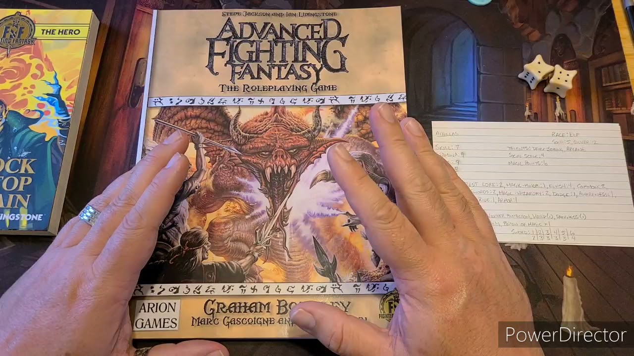 Advanced Fighting Fantasy rpg - initial thoughts