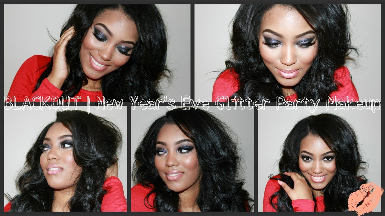 BLACKOUT | New Year's Eve Glitter Party Makeup