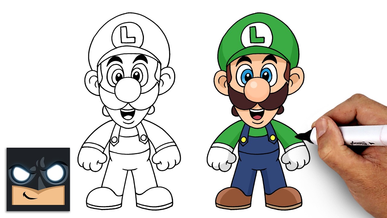 How to Draw Luigi | Super Mario