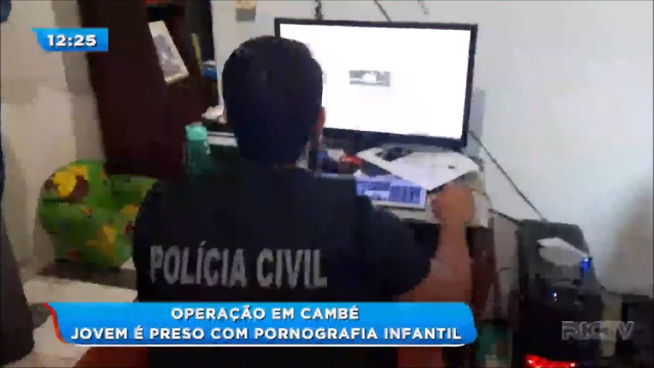 Jovem é preso com pornografia infantil em Cambé