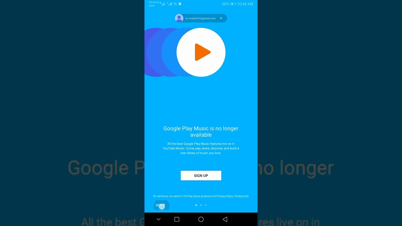 Fix google play music is no longer available..