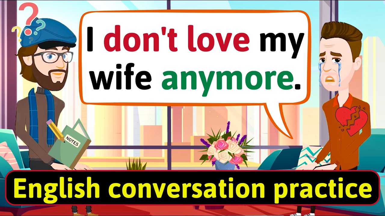 Shadowing English Conversation Practice (Family crisis) Improve English Speaking Skills