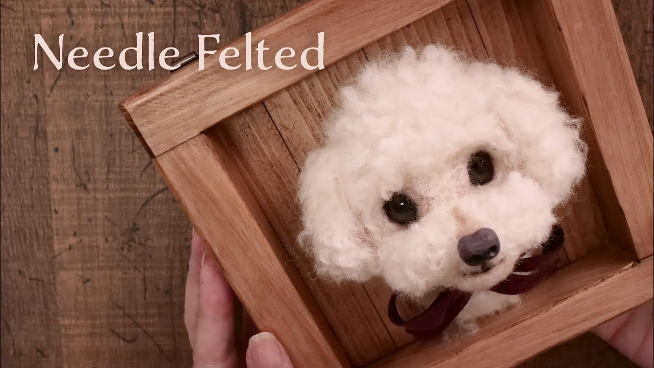【羊毛フェルト】母の誕生日プレゼント トイプードル DIY Mother's birthday Needle Felted [Toy poodle]