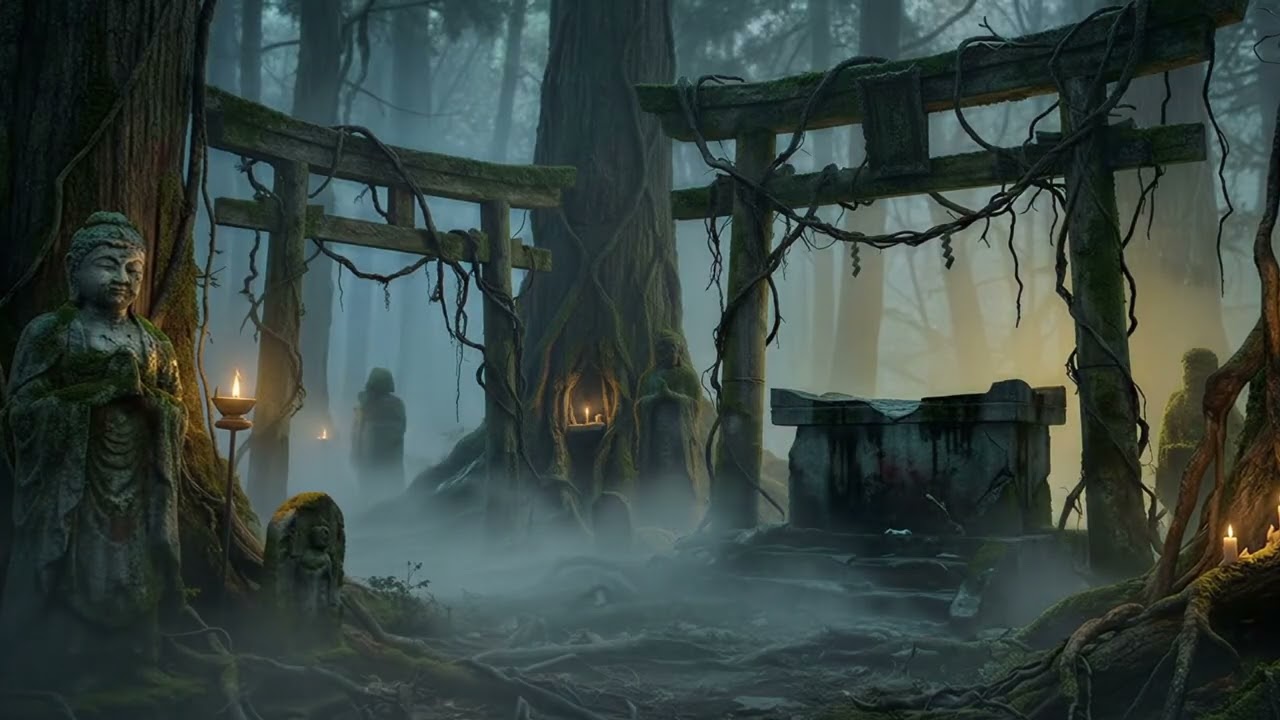 Haunted Cabin Ambience | Dark Forest Whispers for Sleep, Writing & Deep Focus