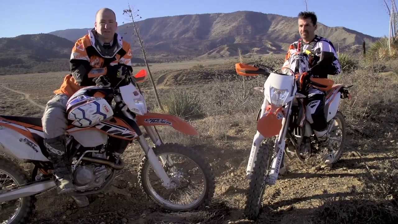 Видео сравнения KTM 350 EXC и 500 EXC 2014 года