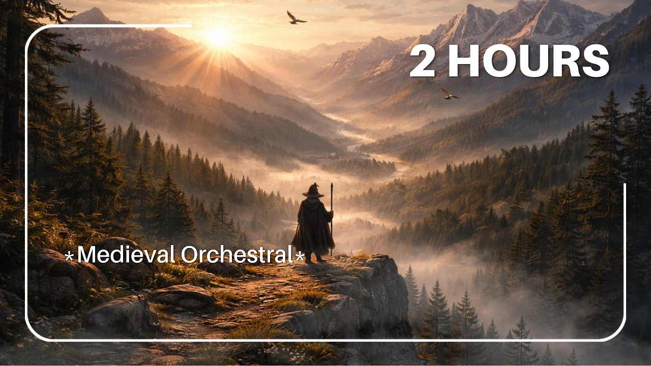 Rise of the Golden Dawn | 2 Hours Calm Orchestral Medieval Music (Study & Focus)