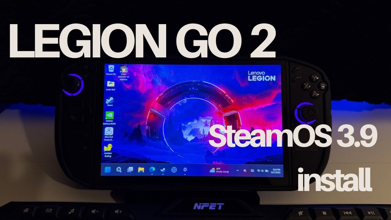 🔴 Legion Go 2 + SteamOS Full Install Guide (Live Setup & Testing)