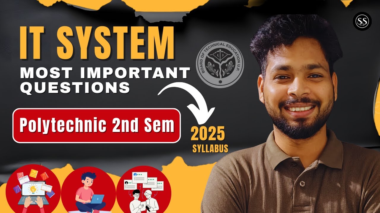 IT System Important Questions 2025 | Polytechnic 2nd Semester Exam Preparation | BTEUP