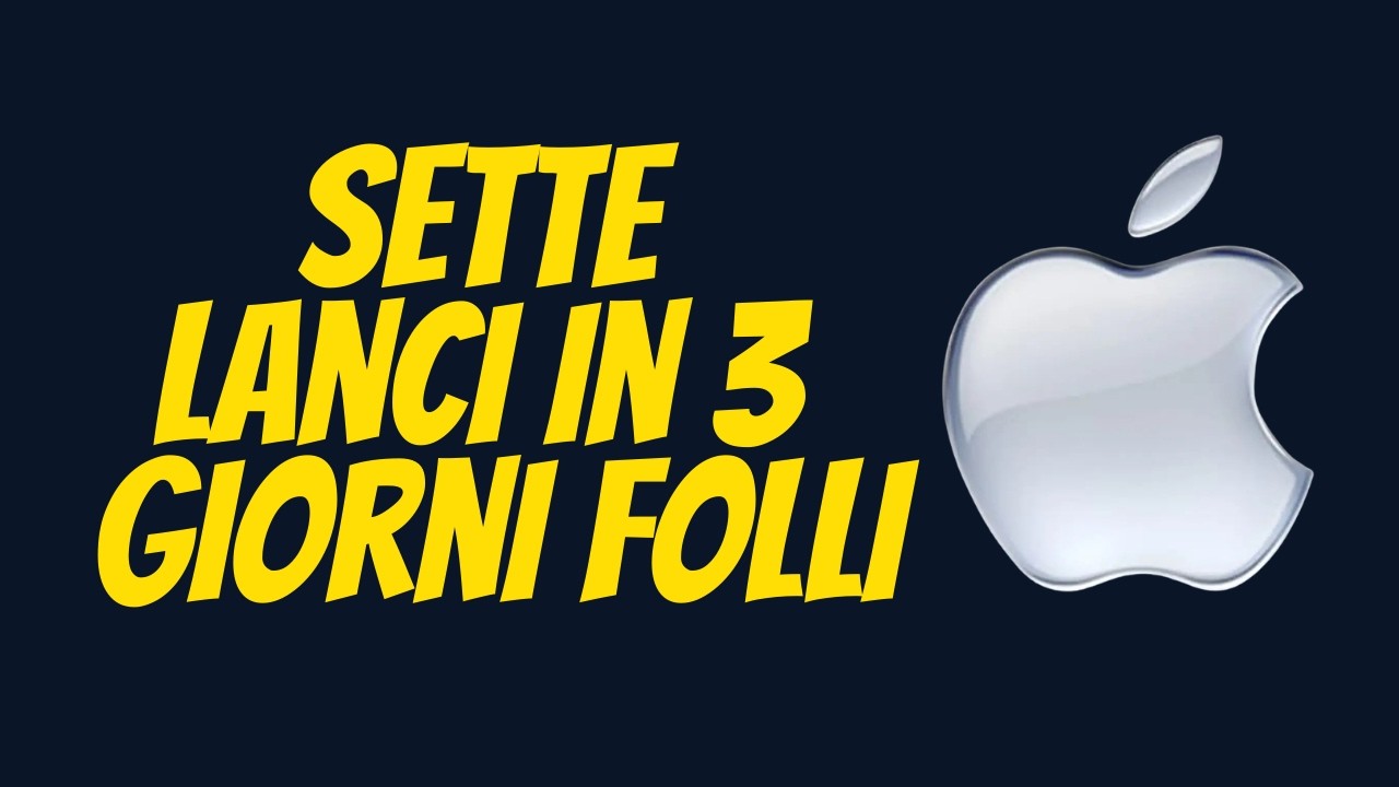 7 PRODOTTI in 3 GIORNI! Apple ha lanciato TUTTO in una volta (e anche l’IA è cambiata)