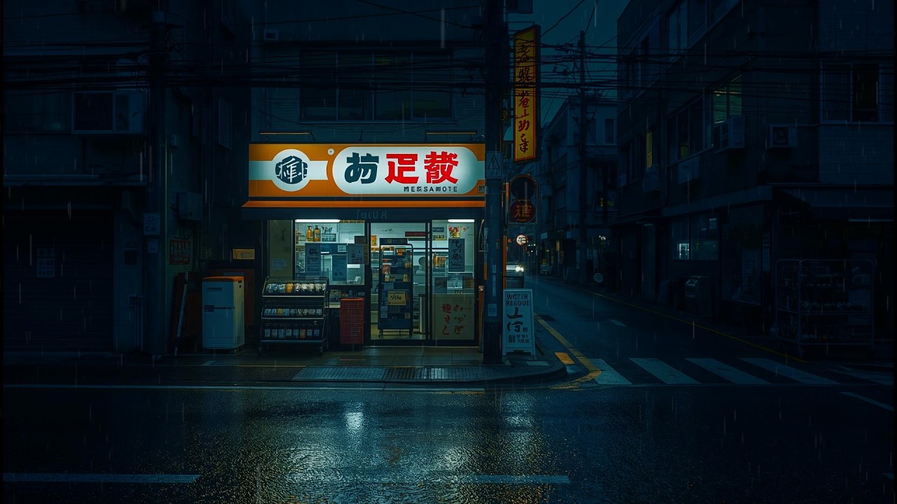 Tokyo Midnight Rain 🌧️ — Midnight Rain Lofi in Quiet Tokyo Streets
