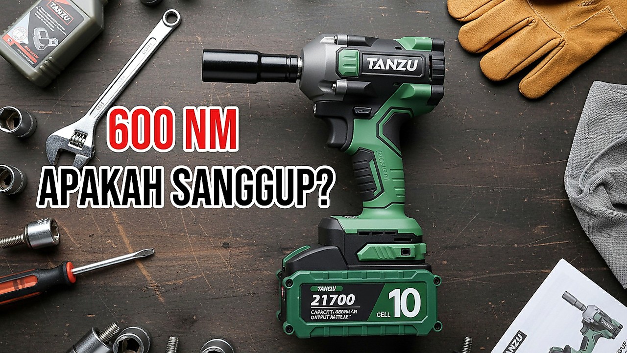 Tanzu Impact Wrench 600 Nm Review | Impact Wrench Murah Terbaik? | Power Tools