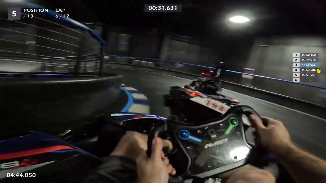2023 Tuesday League - Week 1 Heat 1 - Supercharged Edison NJ - GoPro 4K - FAST Indoor Go Kart Racing