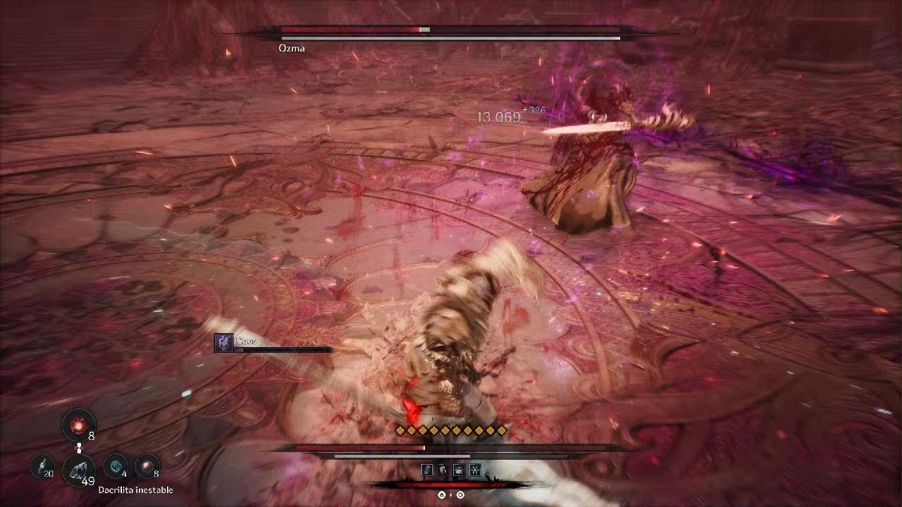 The First Berserke:  jefe final OZMA 3 fases