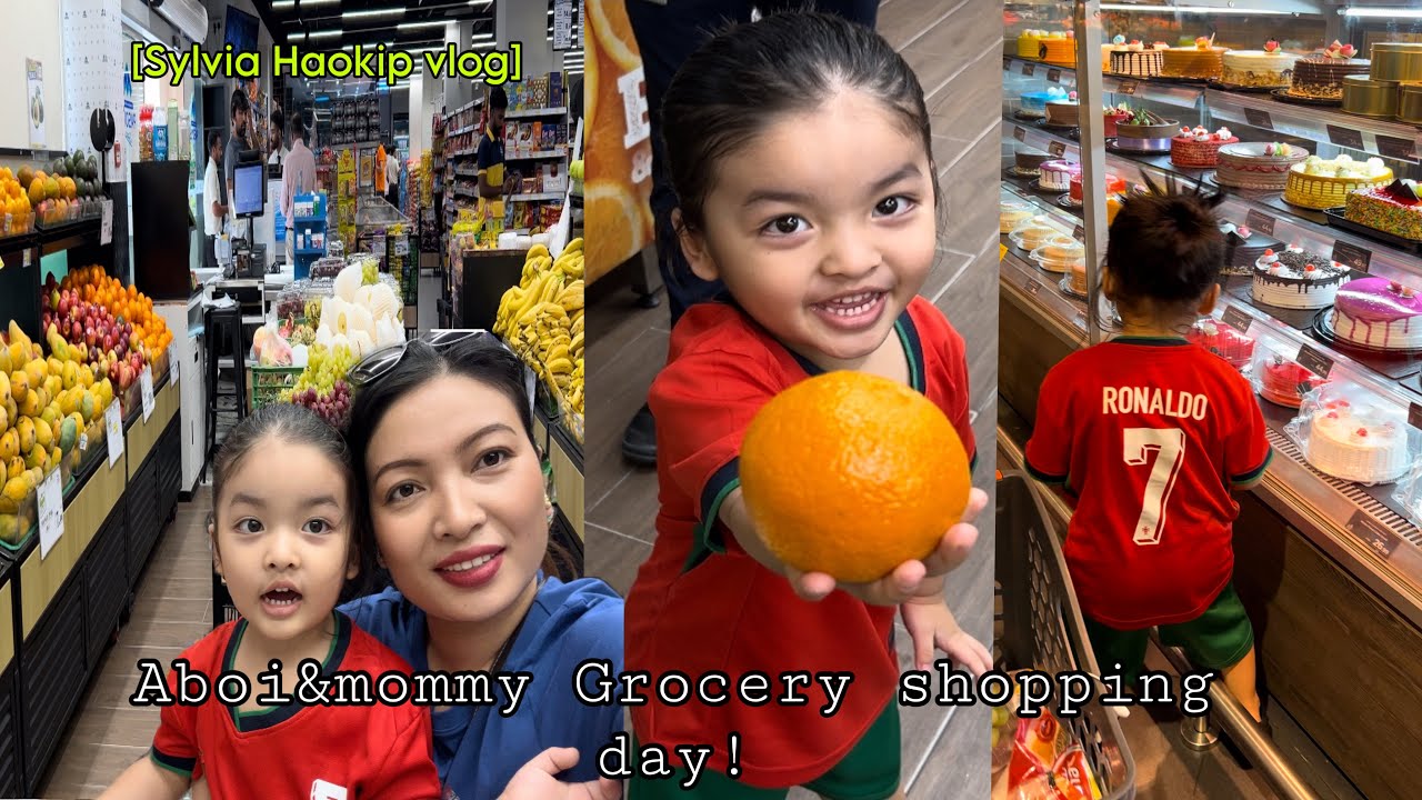 Aboi and mummy Grocery shopping 🛒[Aboifamily] [DubaiVlog] #baby Passionsupermarket