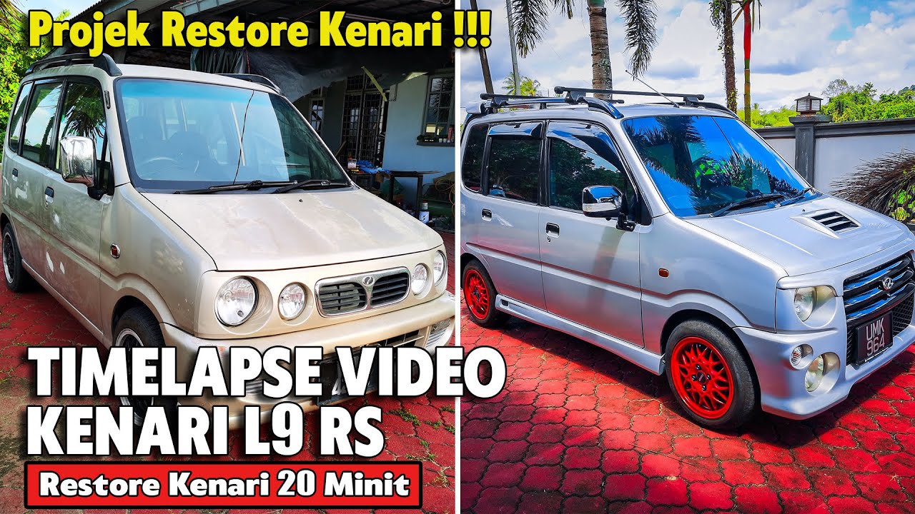 DIY RESTORE KENARI A TO Z | 20 MINIT TIMELAPSE VIDEO, ENJIN DAIHATSU MOVE L9 RS EFDET 660 TURBO AUTO
