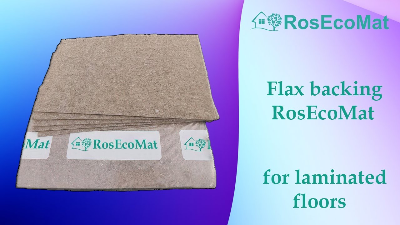 Flax backing RosEcoMat for laminated floors