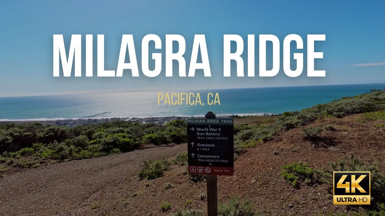 Sunny Coastal Ridge Walk 4K &mdash; Milagra Ridge, Pacifica