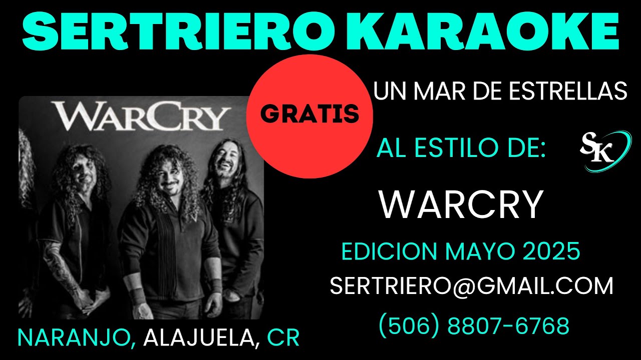 UN MAR DE ESTRELLAS  - WARCRY SEG VOZ COMPLETA ORIGINAL SERTRIERO KARAOKE