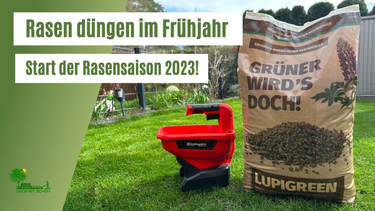 Rasensaison beginnt 😃| Zuerst düngen oder vertikutieren? | Lupigreen Organisch-Mineralischer Dünger