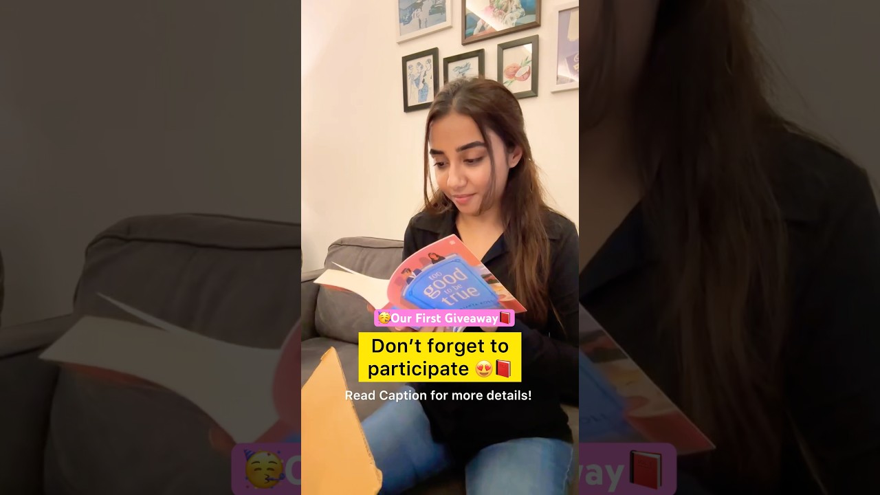 Our first Book Giveaway📚😍 