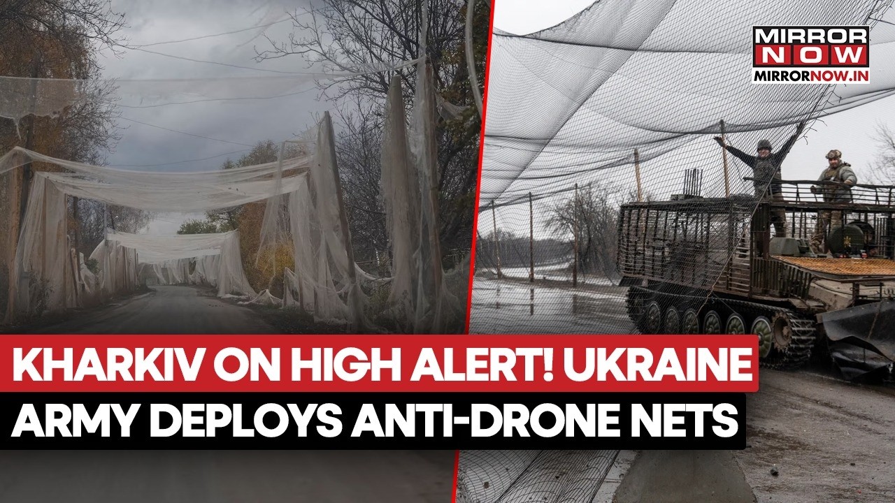 Война России и Украины: в Харькове накрывают дороги антидроновыми сетями на фоне участившихся воз...