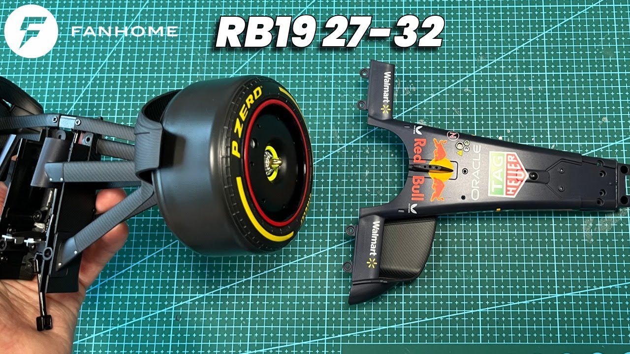 RB19 Stages 27-32 : DeAgostini Build Tutorial - Max Verstappen's 2023 Red Bull F1 Racing Car