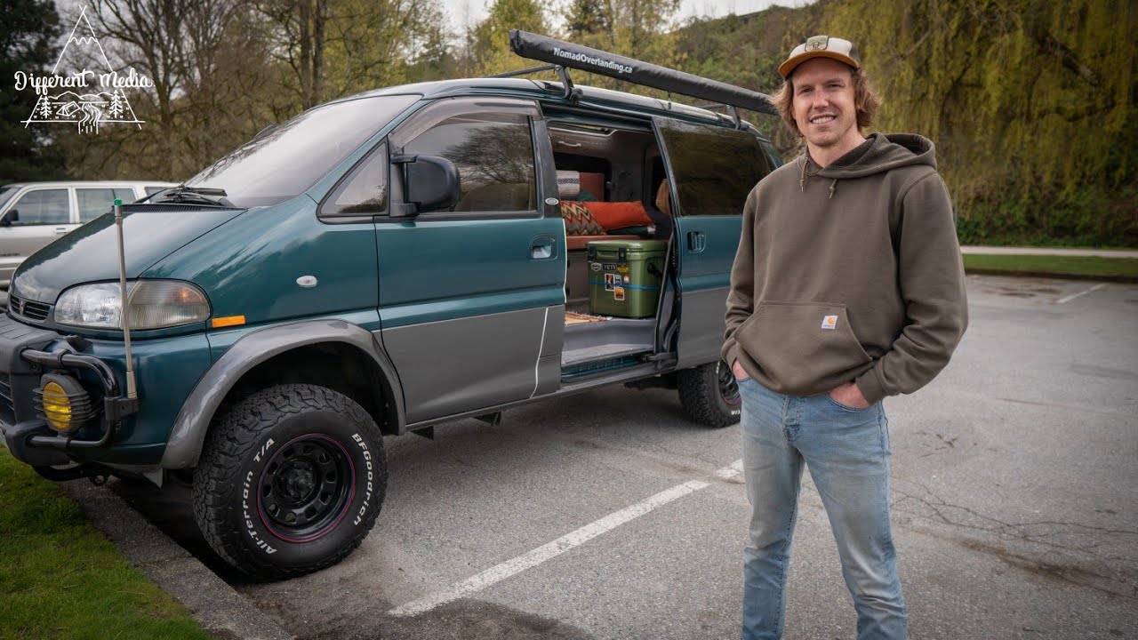 Жизнь в одиночку в минивэне 4x4 | Идеальные переделки кемпера Mitsubishi Delica