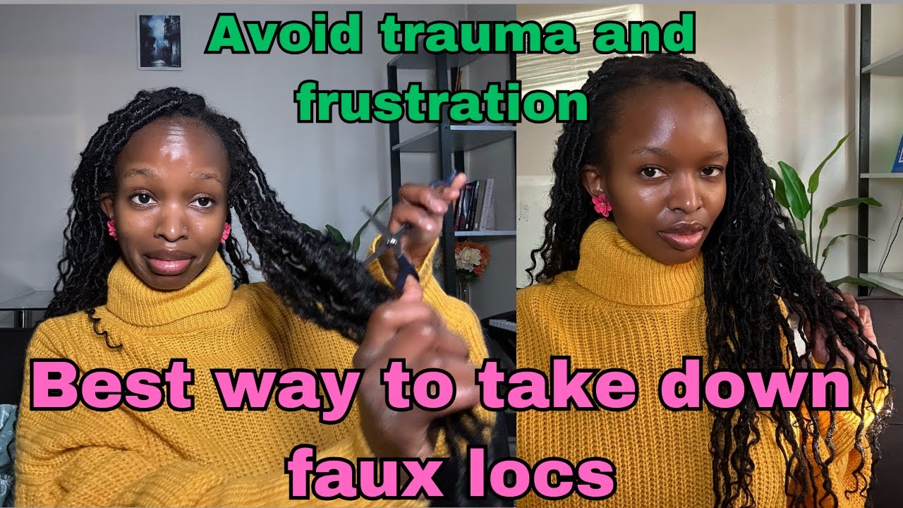 How To SAFELY Take Down FAUX LOCS| Take Down Faux Locs Without Cutting Your Hair 