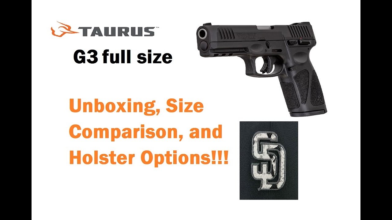 Taurus G3 9mm unboxing, size comparison, and holster options!