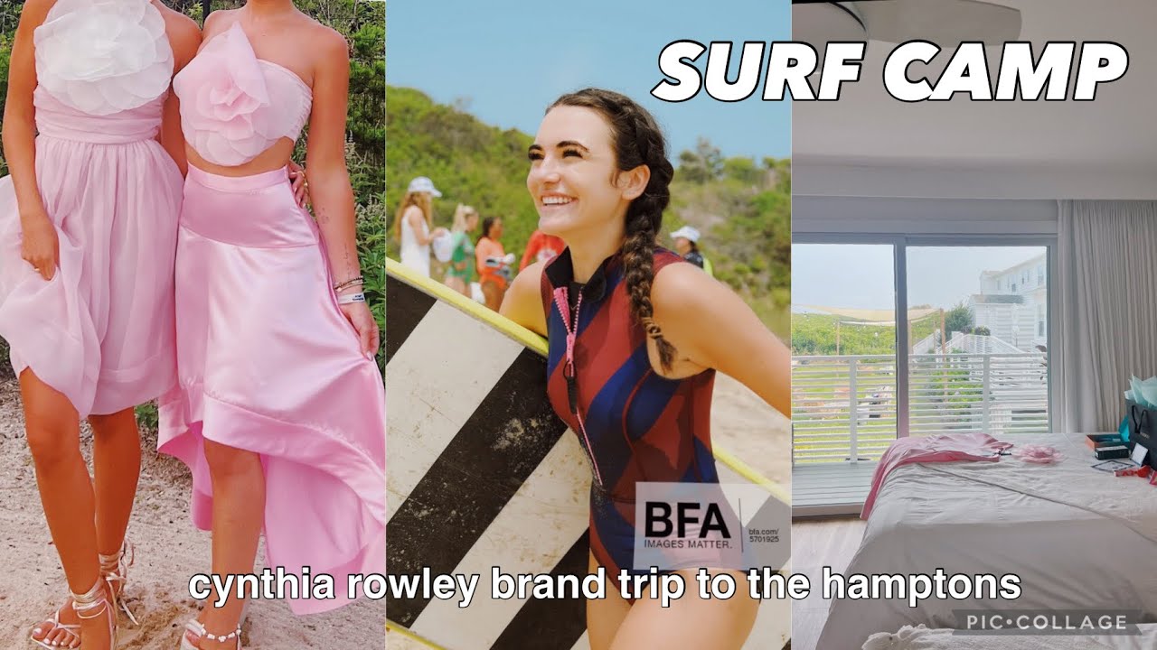 i learned to surf in the hamptons! cynthia rowley brand trip🏄🏻‍♀️
