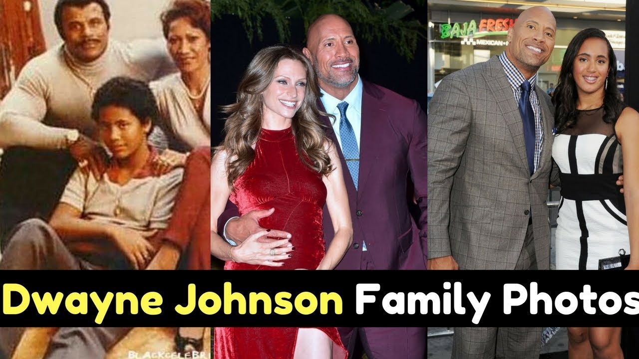Actor Dwayne Johnson Family Photos With Spouse, Partner, Daughter, Father, Mother, Childhood Picture