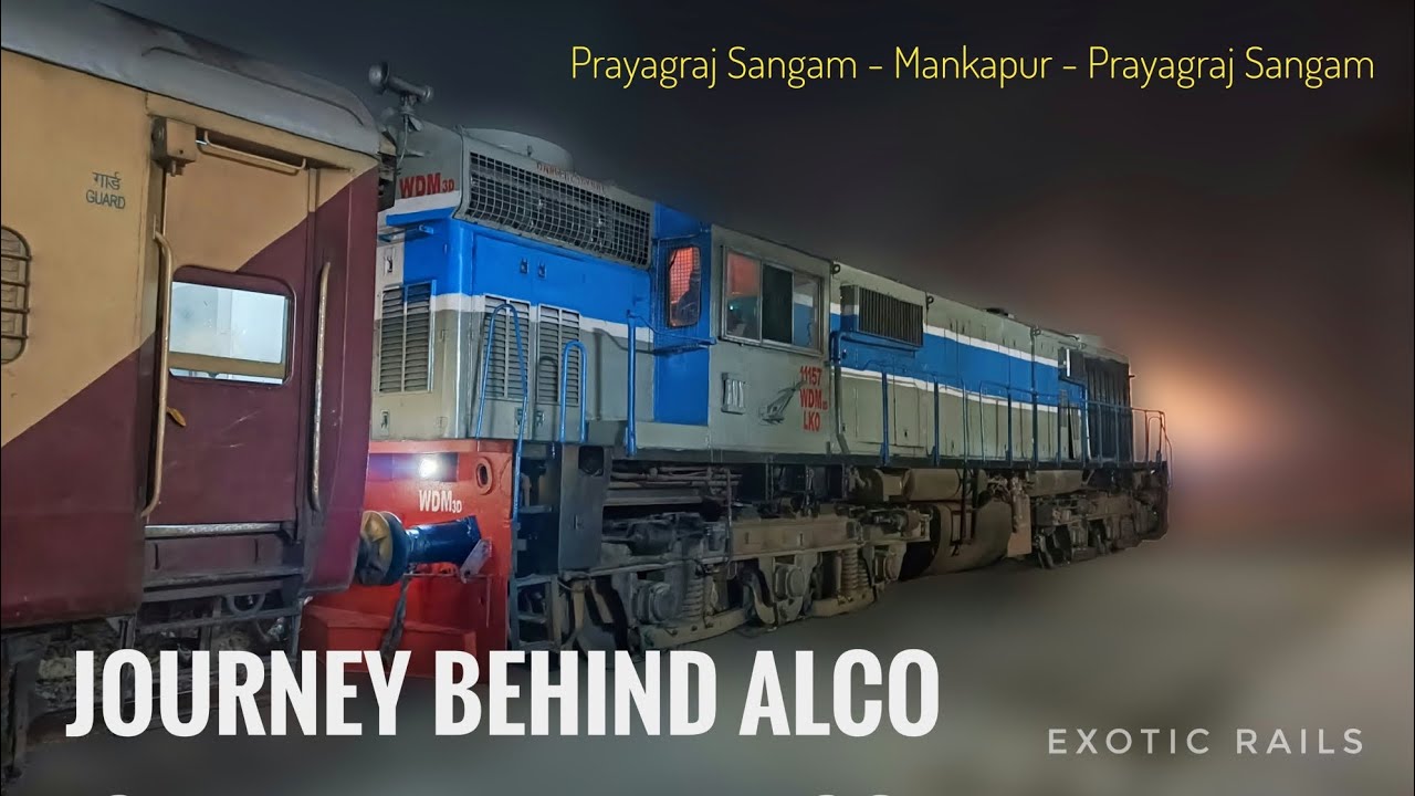A Pure Thrill behind Alco Locomotive ft ( 11157 WDM-3D ) | Prayagraj Sangam - Mankapur Saryu Express